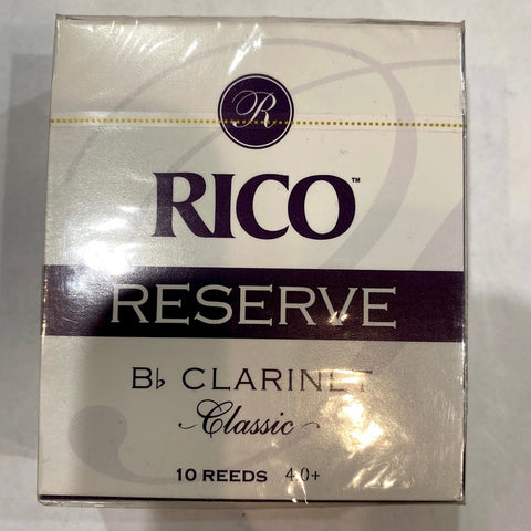 New Old Stock Rico Reserve Classic Size 4+ Bb Clarinet Reeds