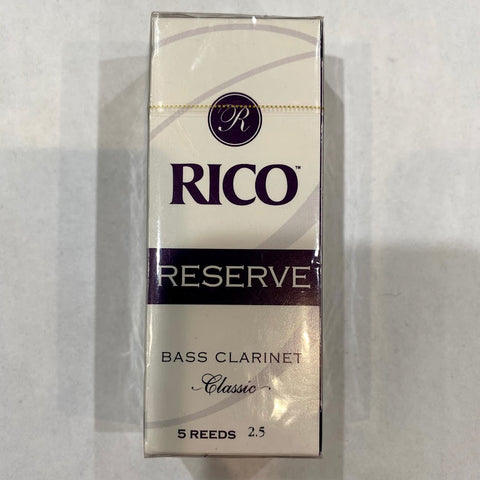 New Old Stock Rico Reserve Classic Size 2.5 Bass Clarinet Reeds