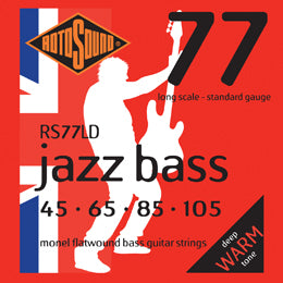 Rotosound Jazz Bass 77 Long Scale Monel Flatwound Electric Bass Strings