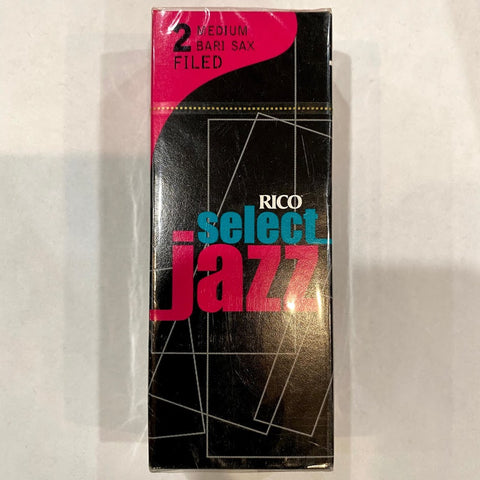 New Old Stock Rico Select Jazz Filed 2 Medium Baritone Saxophone Reeds