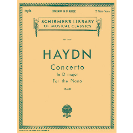 Hayden Concerto in D - Schirmer Library of Piano Classics Volume 1700, Piano Duet